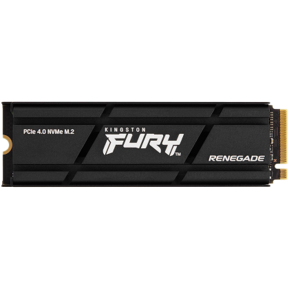 Kingston FURY Renegade 1TB SSD with Heatsink, M.2 2280, PCIe 4.0 NVMe, Read/Write 7300/6000MB/s, Random Read/Write: 900K/1000K IOPS