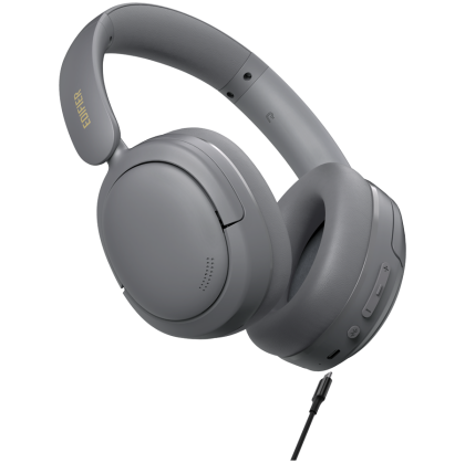 Edifier W800BT SE Wireless Over-Ear Headphones, 40mm Dynamic Titanium-Coated Drivers, BT V5.4, Multipoint Connection, AI Call Noise Reduction, Up To 45H Battery, USB-C, Gray