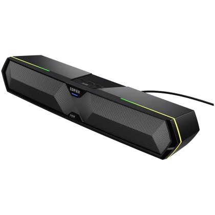 Edifier MG300 Soundbar, BT V5.3, USB, AUX, 2x 52mm Drivers, RGB Lighting, 5W (RMS), Black