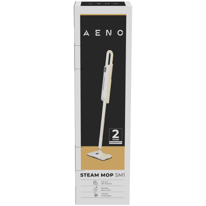 AENO Steam Mop SM1: built-in water filter, aroma oil tank, 1200W, 110°C, Tank Volume 380 ml, Screen Touch Switch