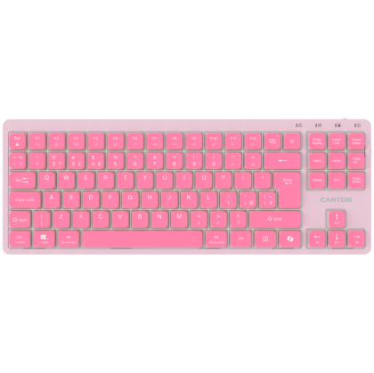 CANYON Keyboard OnType 10 Low Profile EN Wired Pink