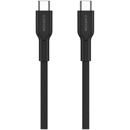 CANYON cable OnWire 60CL C-C 60W COLOR Braided 1m Black
