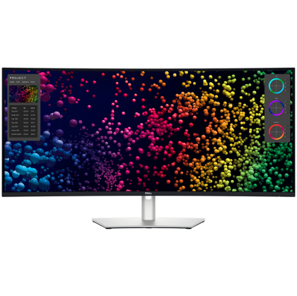 Monitor DELL UltraSharp U4025QW 40" Curved, 5120x2160, WUHD, 120Hz, IPS AG, 21:9, 1000:1, 450 cd/m2, 8ms/5ms, 178/178, DP, HDMI, 2xThunderbolt4 (90W), 3xUSB-C, 5xUSB-A, RJ-45, Audio line out, 2x9W Speakers, Tilt, Swivel, Height Adjust (15cm), 3Y