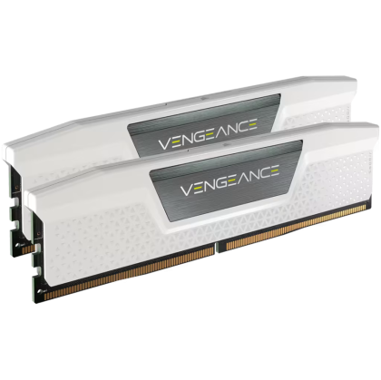 CORSAIR DDR5, 6000MHz 32GB 2x16GB DIMM, 40-40-40-77, XMP 2.0, Vengeance DDR5, Aluminium Heatspreader, 1.25V, for Intel 600 Series, Intel 700 Series, white