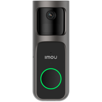Imou 3MP Wi-Fi Doorbell 2S Kit, 2K QHD, 1/2.8 Progressive CMOS, 5000mAh rechargable battery, 125 wide-angle view, night vision 5m, Mic and Speaker, 8x Digital Zoom, PIR Motion / AI Human Detection, USB-C, Chime works as Wi-Fi extender, Weatherproof