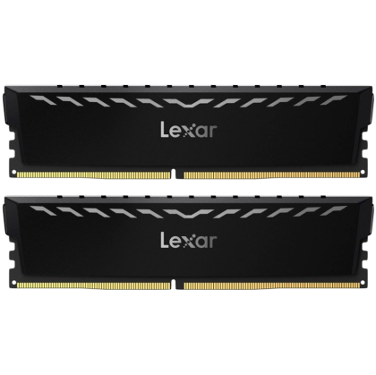 Lexar 2x8GB THOR DDR4 3600 UDIMM XMP Memory with Black heatsink. Dual pack