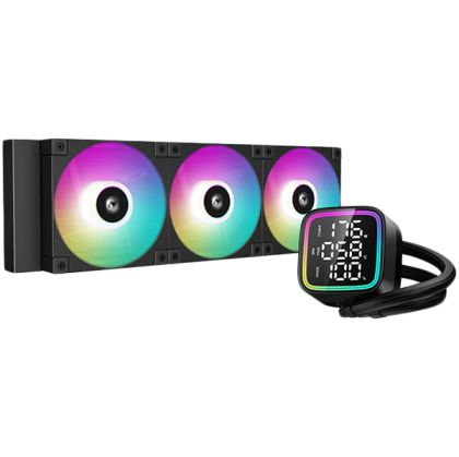 DeepCool LD360, 360mm CPU Liquid Cooler, 3x120mm ARGB PWM Fans, Anti-Leak Technology, Addressable RGB LED, Hydro Bearing, LGA1700/1200/1151/1150/1155, AMD AM5/AM4, 3Y, R-LD360-BKMSN-G-1