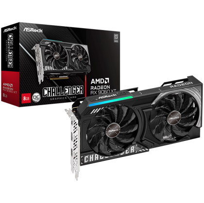 ASROCK Video Card AMD Radeon RX 9060 XT Challenger 8GB GDDR6 128-bit HDMI 2x DP