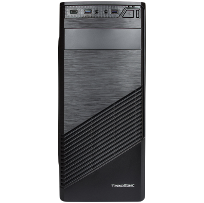 Chassis FC-F61A, ATX, 7 slots, 1 X 5.25", 2 X 3.5" H.D., 2 X 2.5", 2 x USB 3.0, 1 X Type C / 1 x AUDIO /, PSU 550W 12 sm, 20+4pin, Black