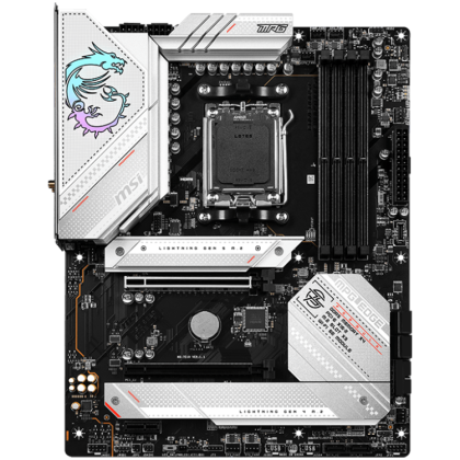 MSI Mainboard Desktop MPG B650 EDGE WIFI (AM5,4xDDR5, HDMI,DP, 1xPCI-E x16 4.0, 1xPCI-E x1, 3xM.2, 6xSATA 6G, 6xUSB2.0, 6xUSB3.2 Gen1 Type A, 3xUSB3.2 Gen2 Type A, 1xUSB3.2 Gen2 Type C, 1xUSB 3.2 Gen2x2, 2.5GLAN, AMD Wi-Fi 6E, BT5.2) ATX