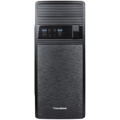 Chassis FC-F56A, ATX, 7 slots, 1 X 5.25", 2 X 3.5" H.D., 2 X 2.5" SSD,2 x USB 3.0, 1 X Type C / 1 x AUDIO /, PSU 550W 12 sm, 20+4pin,, Black