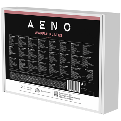AENO Electric grill AEG0001/AEG0005 Waffle plate,  Non-stick coating, size: 290*234mm, 2 pcs in set