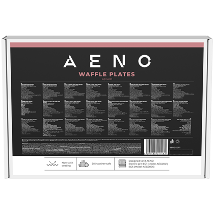 AENO Electric grill AEG0001/AEG0005 Waffle plate,  Non-stick coating, size: 290*234mm, 2 pcs in set