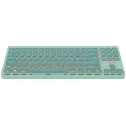 CANYON Keyboard OnType 10 Low Profile EN Wired Green
