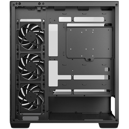 DeepCool CG580 4F V2, Mid Tower, Mini-ITX/Micro-ATX/ATX, Rear Connector support, 2xUSB3.0, 1x Type-C Gen2, 1xAudio, 3x120mm ARGB Reverse Fans, 1x120mm ARGB Fan, Tempered Glass, Mesh Panel, Black, R-CG580-BKADA4-G-2, 2Y
