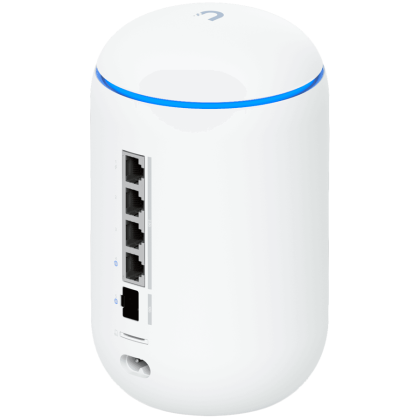 Ubiquiti UniFi UDR7 Dream Router 7 Desktop 10G Cloud Gateway with integrated WiFi 7, PoE switch, microSD storage, and full UniFi application support, 10G SFP+ and (1) 2.5 GbE RJ45 WAN port, 64 GB microSD