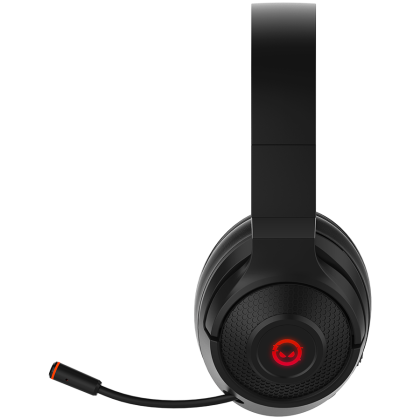Lorgar Noah 501, gaming bluetooth headset with microphone, BT 5.3 JL7006, battery 1000mAh, type-C charging cable 0.8m, audio cable 1.5m, size:195*185*80mm, 0.28kg. Black