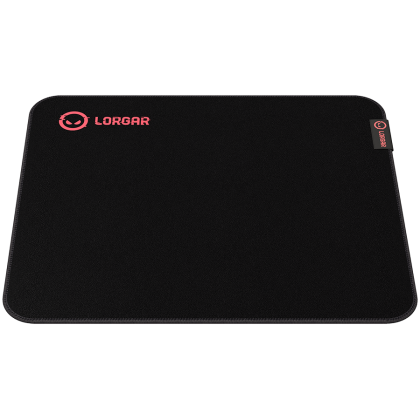Lorgar Main 323, Gaming mouse pad, Precise control surface, Red anti-slip rubber base, size: 360mm x 300mm x 3mm, weight 0.21kg
