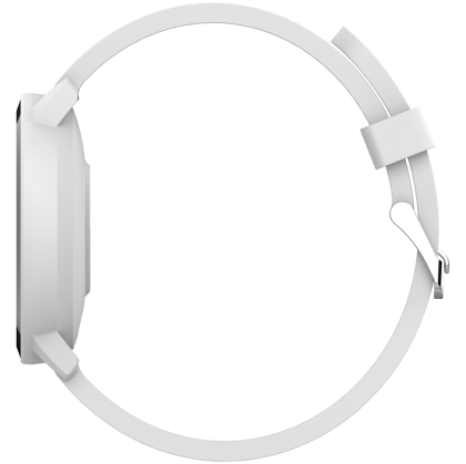 CANYON Lollypop SW-63, Smart watch, 1.3inches IPS full touch screen, Round watch, IP68 waterproof, multi-sport mode, BT5.0, compatibility with iOS and android, Silver white, Host: 25.2*42.5*10.7mm, Strap: 20*250mm, 45g
