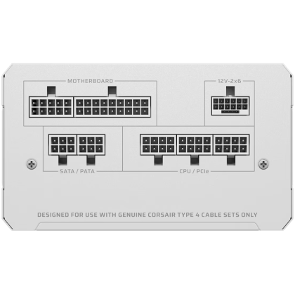 CORSAIR RM750e White, 750 Watt, Cybenetics Gold Certified, Fully Modular