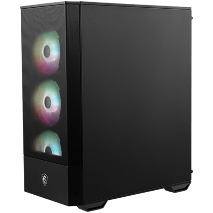 MSI MAG FORGE 112R, Mid-Tower, ATX/M-ATX/ITX, 2x USB 3.2 Gen 1 Type-A, 1x Audio/1x Mic, Insta-light Loop Button, ARGB Hub, 4x 120mm ARGB Fans, 4mm Tempered Glass