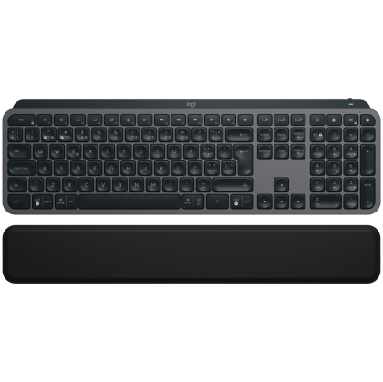 LOGITECH MX Keys S Plus Bluetooth Illuminated Keyboard with Palm Rest - GRAPHITE - US INT'L