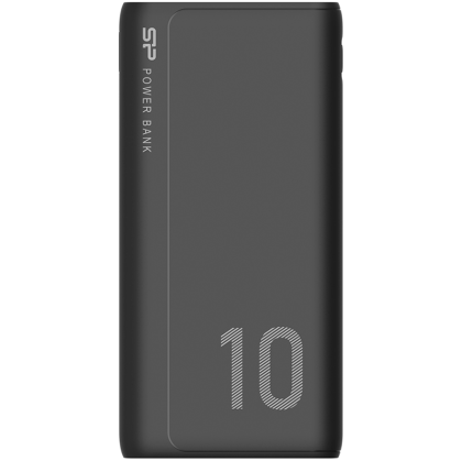 Silicon Power GP15 10.000mAh PowerBank > 500 charging cycles Dual input Micro-B & Type-C, Dual USB output 2.1A, 10000mAh, Li-polymer, Black
