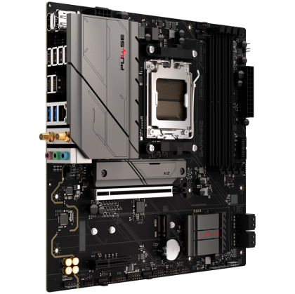 SAPPHIRE AMD B850M AM5 PULSE Ryzen R9/R7/R5, 4x DDR5 7600MHz, PCIE 5, 1x M.2 Gen5, 1x M.2 Gen4, LAN 2.5 Gbps, WIFI6, USB, MATX