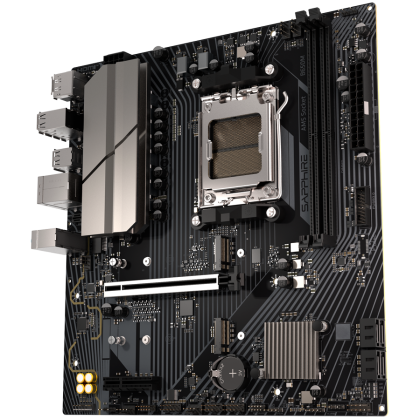 SAPPHIRE AMD B650M-E  AM5 Ryzen R9/R7/R5, 2x DDR5 7600MHz, PCIe 4.0 x16, 1x M.2 Gen5, 1x M.2 Gen4, LAN 2.5 Gbps, Micro-ATX