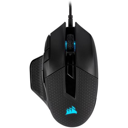 CORSAIR NIGHTSWORD RGB, Performance Tunable FPS/MOBA, Black, Backlit RGB LED, 18000 DPI, Optical