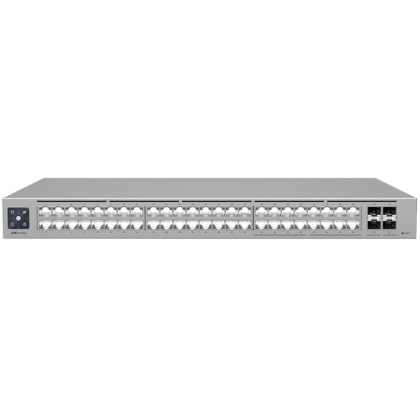 Ubiquiti 48-port, Layer 3 Etherlighting switch with 2.5 GbE, 16x 2.5 GbE RJ45 ports, 32x  GbE RJ45 ports, 4x 10G SFP+ ports