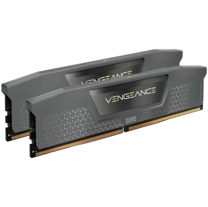 CORSAIR DDR5, 6000MT/s 32GB 2x16GB DIMM, Unbuffered, 36-44-44-96, Std PMIC, AMD EXPO & Intel XMP, VENGEANCE DDR5 Grey Heatspreader, Black PCB, 1.30V