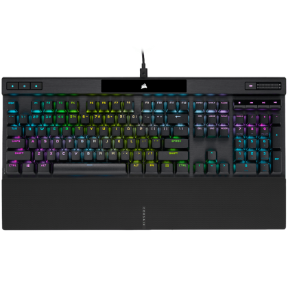 CORSAIR K70 RGB PRO Optical-Mechanical, Backlit RGB LED, Black, Black PBT Keycaps