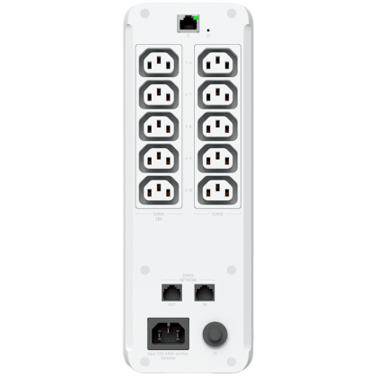 Ubiquiti UPS-Tower-EU UniFi managed 1kVA uninterruptible power supply with 5 surge-only outlets and 5 software-resettable surge and backup devices