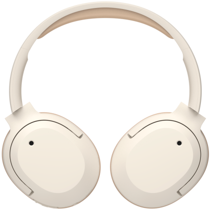 Edifier W820NB Plus Wireless Over-Ear Headphones, 40mm Dynamic Titanium-Coated Drivers, BT V5.2, ANC, Hi-Res Audio Certification, Up To 49H Battery, USB-C, Ivory