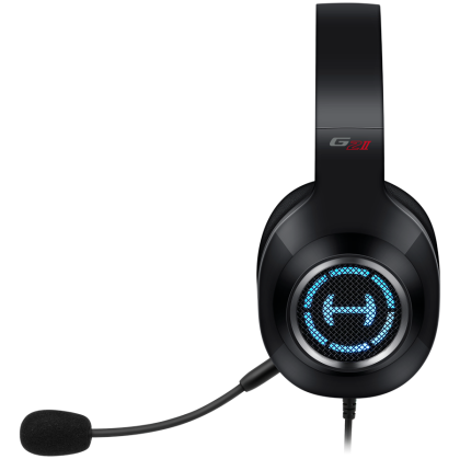 Edifier G2 II USB Gaming Headset, 50mm drivers, Virtual 7.1 Surround, RGB lighting, Noise-Canceling Microphone, Black