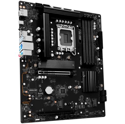 ASROCK MB Desktop B860 PRO-A, S.1851, 4x DDR5, 1x PCIe 5.0 x16, 1x PCIe 4.0 x4, 1x Blazing M.2, 2x Hyper M.2, 4x SATA3, 2x USB-C, 8x USB 3.2, 6x USB 2.0, 1x HDMI, 1x DP, 1x RJ-45 2.5 GB Lan, ATX, 90-MXBRN0-A0UAYZ
