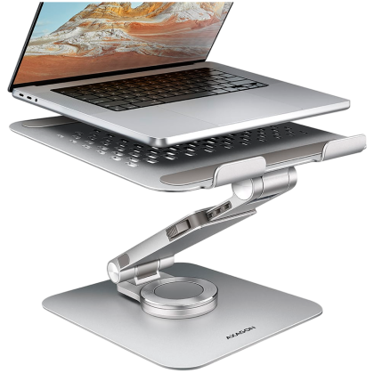 AXAGON STND-LR ALU HQ ROTATING massive stand for 10"-16" laptops, many adjustable angles