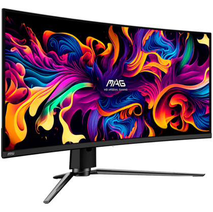 MSI MAG 341CQP QD-OLED Curved Gaming Monitor, 34" 175Hz, UWQHD (3440x1440) 21:9, QD-OLED, 1800R, 0.03ms, 250nits, 1500000:1, 178/178, AMD FreeSync Premium Pro, Adjustable Stand, 1x DP, 2x HDMI, 1x Type-C, 1x Headphone out, USB Hub, 3Y