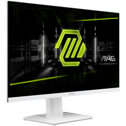 MSI MAG 274QRFW Gaming Monitor, 27" 180Hz, WQHD (2560x1440) 16:9, Rapid IPS Anti-glare, 1ms, 400nits, 1000:1, 178/178, AMD FreeSync, DisplayHDR 400, Adjustable Stand, 1x DP, 2x HDMI, 1x Headphone out, White, 3Y Warranty