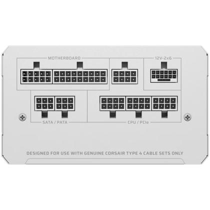 CORSAIR RM1000e White, 1000 Watt, Cybenetics Gold Certified, Fully Modular