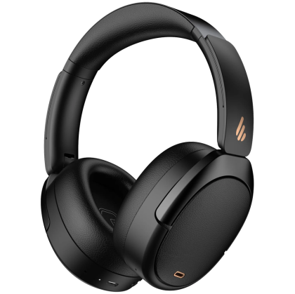Edifier WH950NB Wireless Over-Ear Headphones, 40mm Dynamic Titanium-Coated Drivers, BT V5.4, ANC, Hi-Res Audio Certification, Up To 80H Battery, USB-C, Black