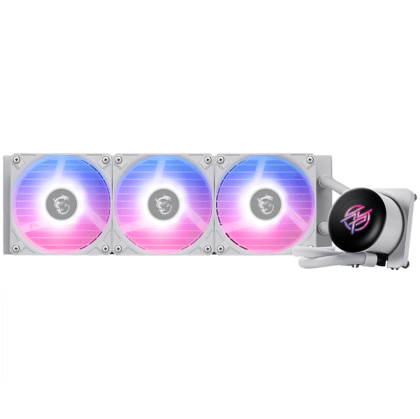 MSI MPG CORELIQUID P13 360 WHITE, 3x120mm Pre-installed CycloBlade 9 ARGB Daisy Chain Fans, 2.1-inch LCD screen, Copper Base, UNI BRACKET, Intel LGA 1700/1851, AMD AM5/AM4, 5Y Warranty