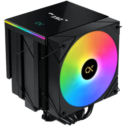 AK6 Dual Digital (Black, ARGB & Digital LED Panel Top Cover, 2PCS ARGB PWM Fan, Intel Backplate, Mini ARGB LED Controller)