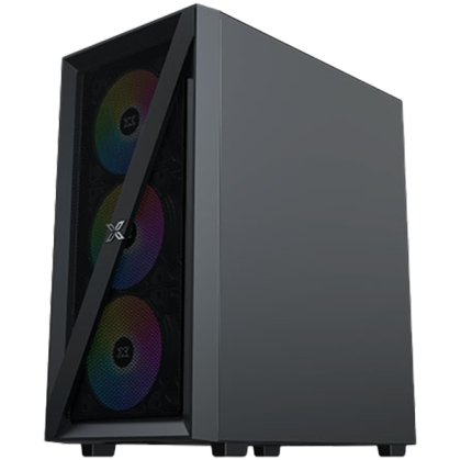 Xigmatek Blade EN40887 ATX/M-ATX/MINI ITX, USB3.0 X1, USB2.0 X2, HD AUDIO, Mehsed Grill Frontpanel & Left Tempered Glass, 4PCS X20C Auto Running LED Fan