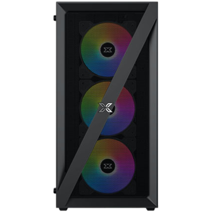 Xigmatek Blade EN40887 ATX/M-ATX/MINI ITX, USB3.0 X1, USB2.0 X2, HD AUDIO, Mehsed Grill Frontpanel & Left Tempered Glass, 4PCS X20C Auto Running LED Fan