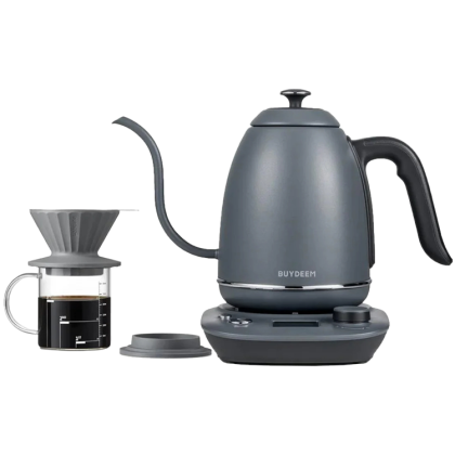 BUYDEEM Electric Gooseneck Coffee Kettle, model K821, color Ink Grey EU