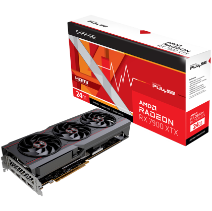 SAPPHIRE AMD RADEON RX 7900XTX GAMING OC Pulse 24GB GDDR6 384bit, 2525MHz / 20Gbps, 2x DP, 2x HDMI, 3 fan, 2.7 slots