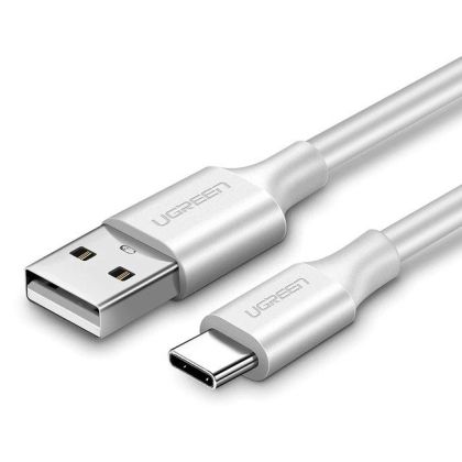 Кабел UGREEN Gold Plated USB Type-C 2m White