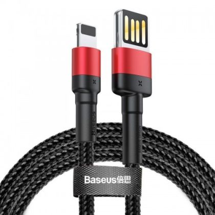 Кабел Baseus Cafule Double-sided USB Lightning Cable 1.5A 2m Black/Red